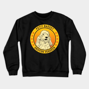 Petit Basset Griffon Vendeen Dog Portrait Crewneck Sweatshirt